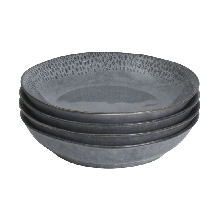Malmo Charcoal Teardrop Pasta Bowl Set ProCook