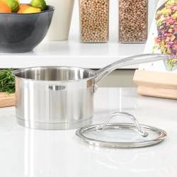 Secondary image for image of Professional Stainless Steel Saucepan & Lid 16cm / 1.9L