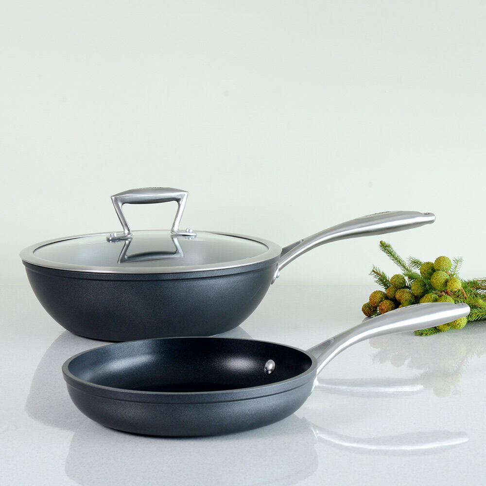 Elite Forged Wok and Frying Pan Set 2 piece
