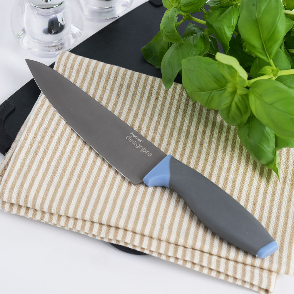Designpro Titanium Chefs Knife 18cm / 7in Blue