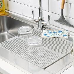 Secondary image for image of Silicone Draining Mat Grey