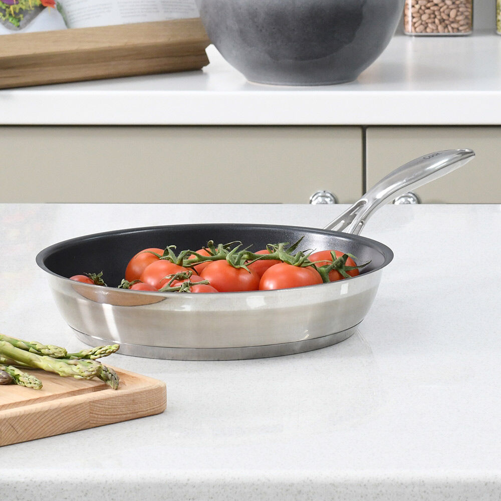 Professional Stainless Steel Frying Pan 24cm