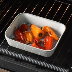 Main image for image of Stoneware Oven Dish 21cm x 17cm Reactive Grey