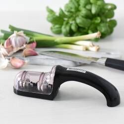 Secondary image for image of Twin Wheel Knife Sharpener Diamond and Ceramic