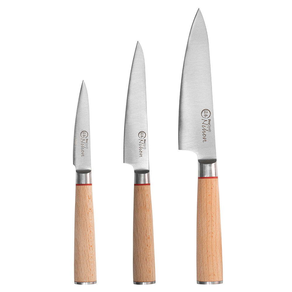 Nihon X30 Knife Set 3 Piece and Block Nihon X30 from ProCook