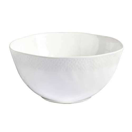 Malmo White Teardrop Deep Serving Bowl