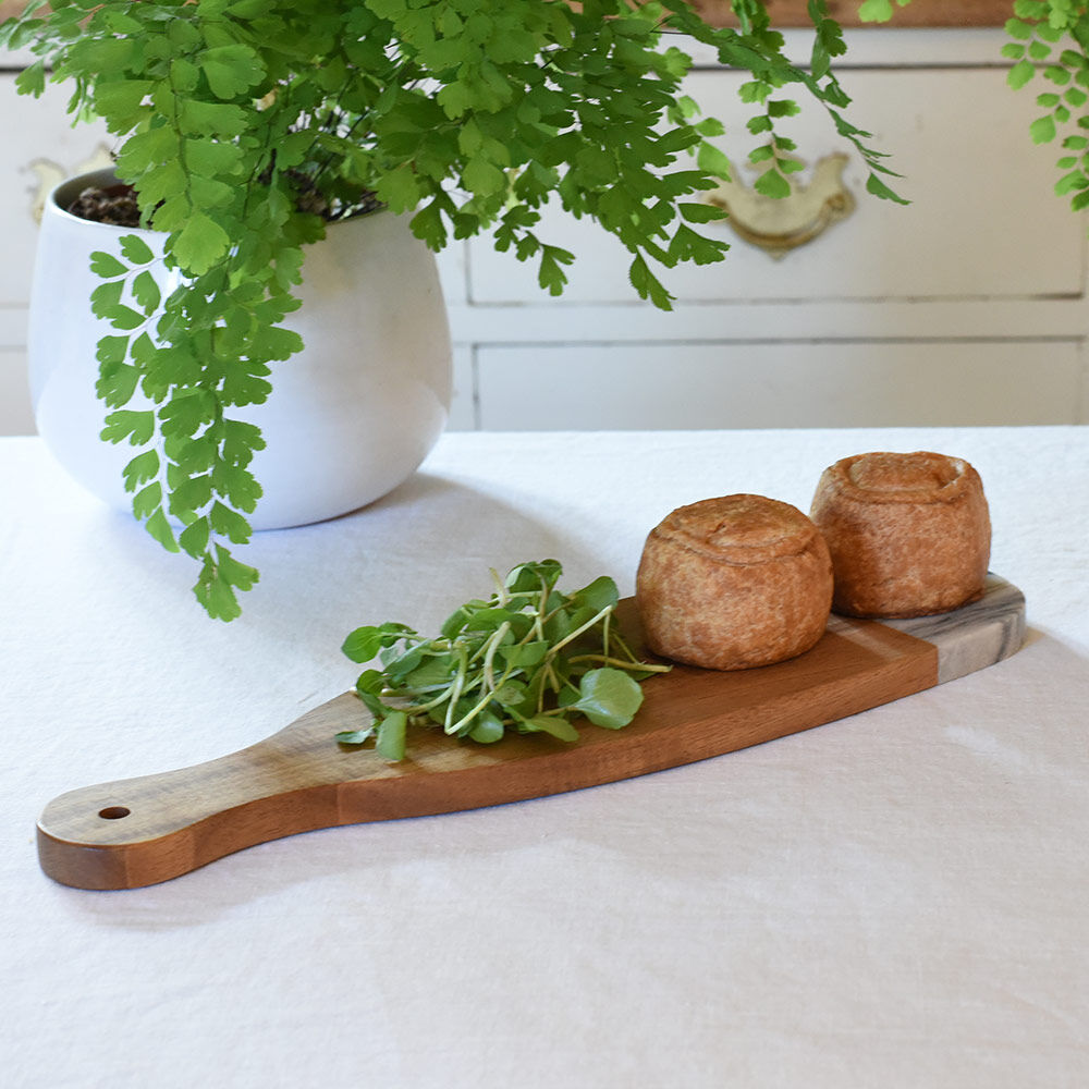 ProCook Marble and Acacia Serving Board 38x11cm