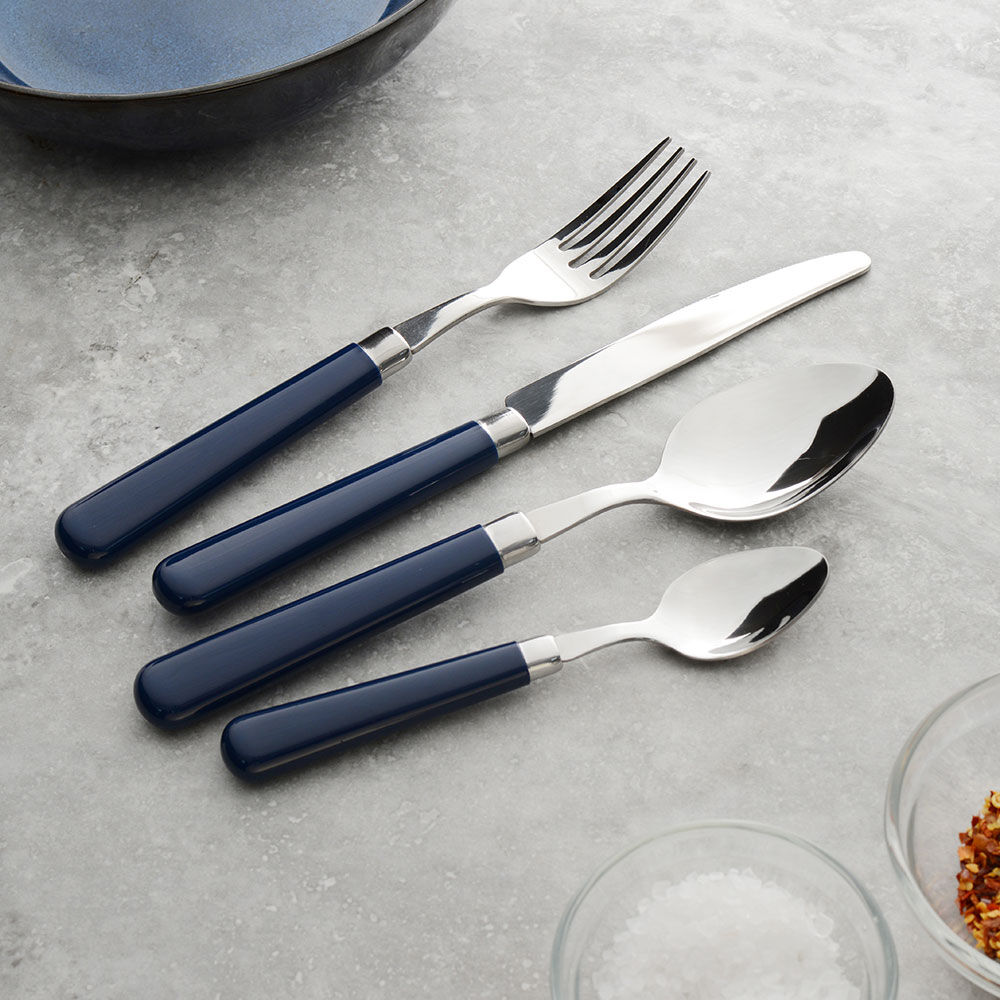 ProCook Provence Navy Cutlery Set 16 Piece - 4 Settings