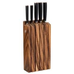 Damascus 67 Knife Set - 5 Piece with Wooden Block