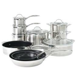 Professional Stainless Steel Cookware Set - 10 Piece