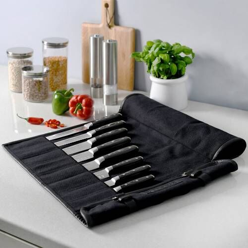Professional X50 Knife Set 8 Piece and Canvas Knife Case