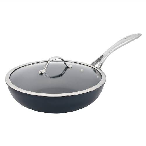 Professional Blue Steel Wok with Lid