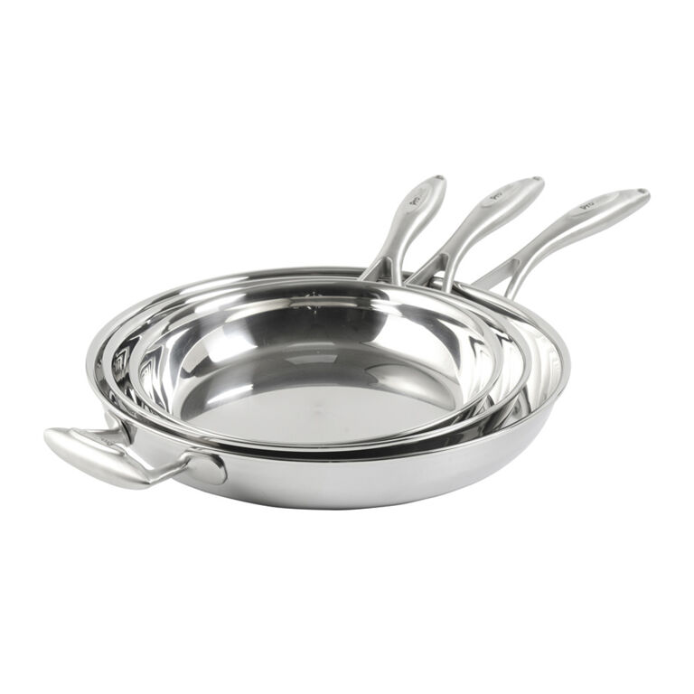Elite Tri-Ply Frying Pan Set Uncoated 3 | ProCook