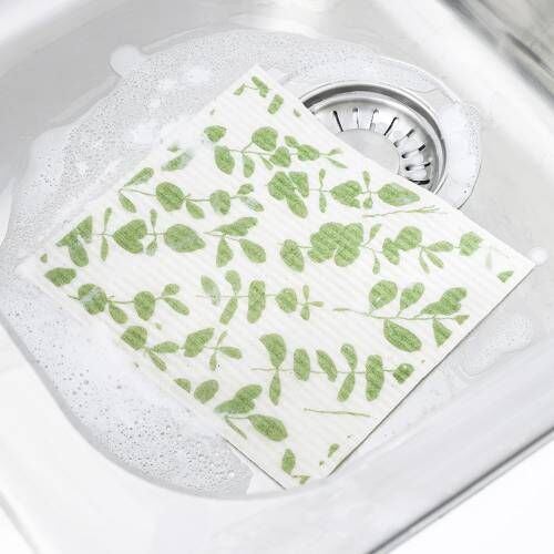 ProCook Eco Dishcloth Green Leaves