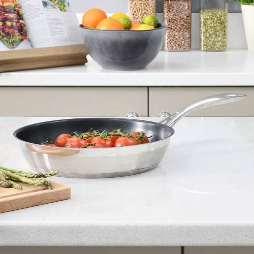 Professional Stainless Steel Frying Pan 28cm