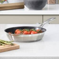 Secondary image for image of Professional Stainless Steel Frying Pan 24cm