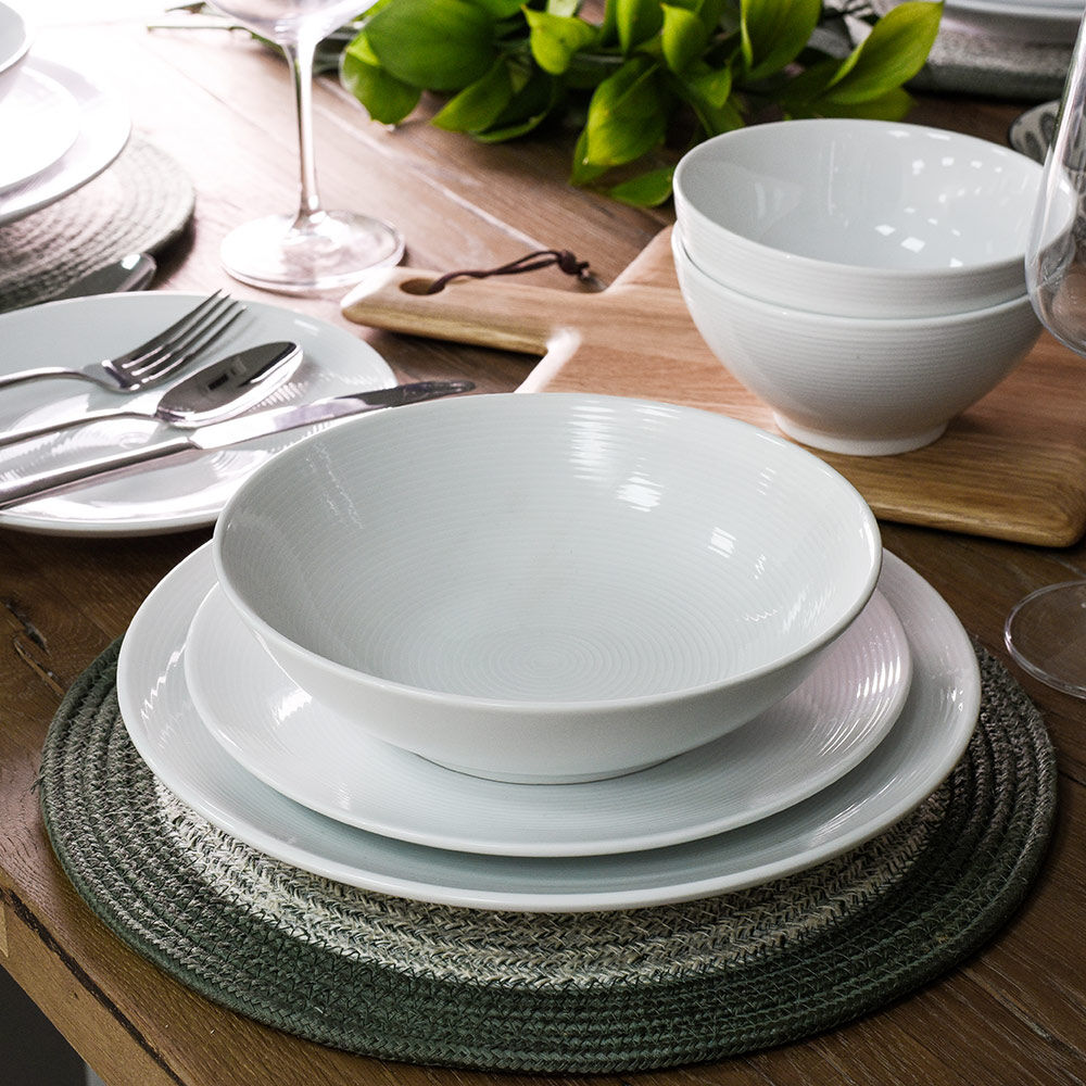 Antibes Porcelain Dinner Set Two x 20 Piece - 8 Settings