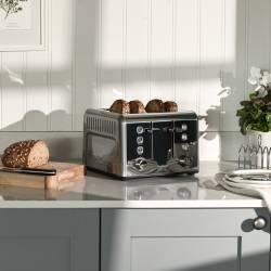 Secondary image for image of Gun Metal Toaster 4 Slice