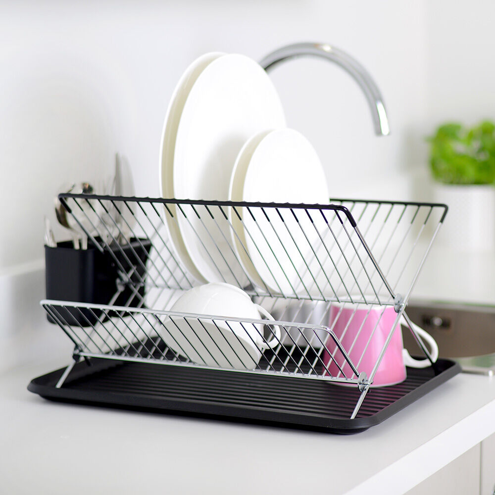 Whitgo whitgo dish drying rack with drain board, stainless steel dish