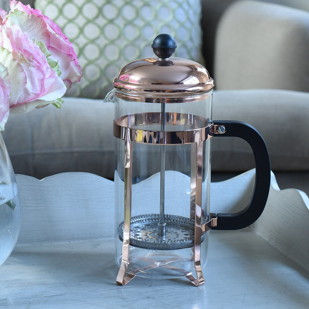 ProCook Rose Gold Cafetiere 8 Cup / 1L