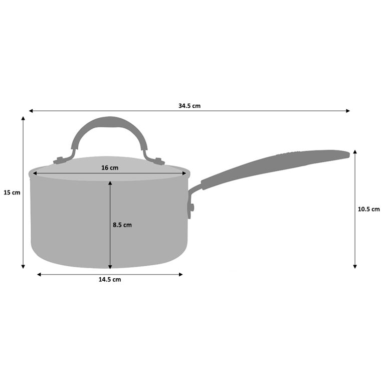 15cm Enamel Milk Pot, Milk Pan with Lid and , Boiling Pot for Tea, Coffee