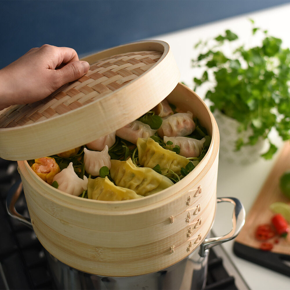 Bamboo Steamer 26cm / 10in | Steamers from ProCook