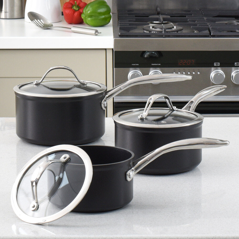 Professional Ceramic Saucepan Set 3 Piece Professional Ceramic from