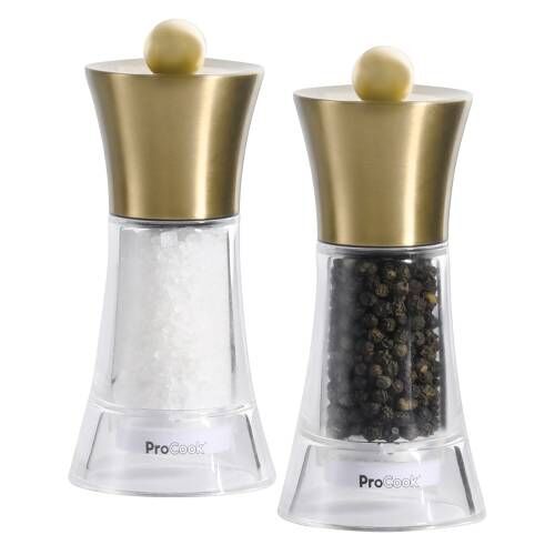 ProCook Gold Salt or Pepper Mill Set