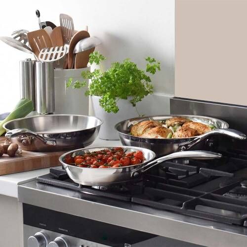 Professional Stainless Steel Frying Pan Set