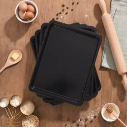 Main image for image of Enamel Baking Tray Set 4 Piece 36 x 27cm