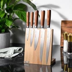 Secondary image for image of Nihon X50 Knife Set 5 Piece and Magnetic Block