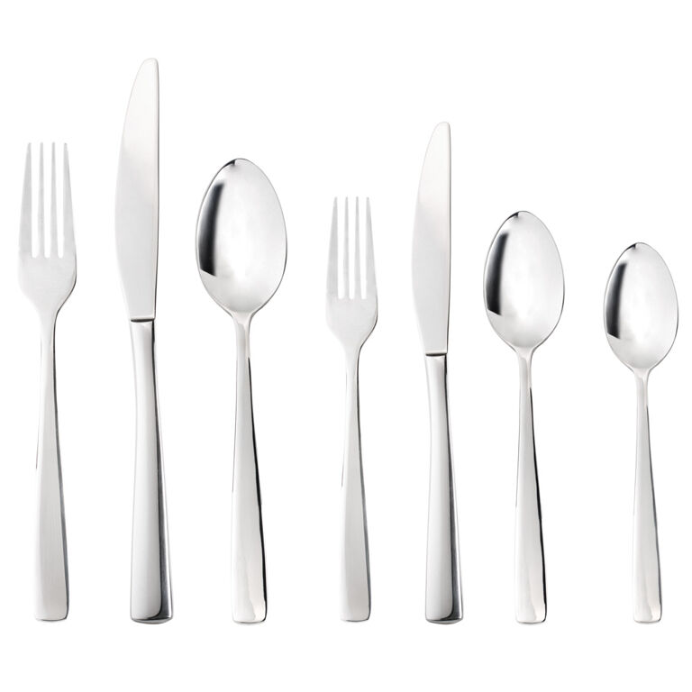 30 Pieces Silverware Set, KINGSTONE Flatware Cutlery Set for 6, 18/10  Stainless Steel Silverware Utensils Minimalist Design Dishwasher Safe