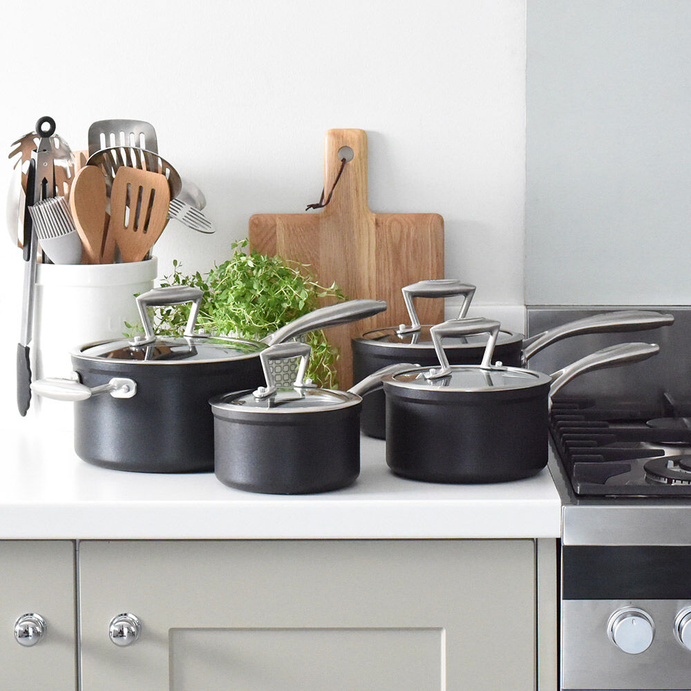 Elite Forged Saucepan Set 4 Piece