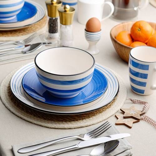 Blue dinnerware sets clearance clearance