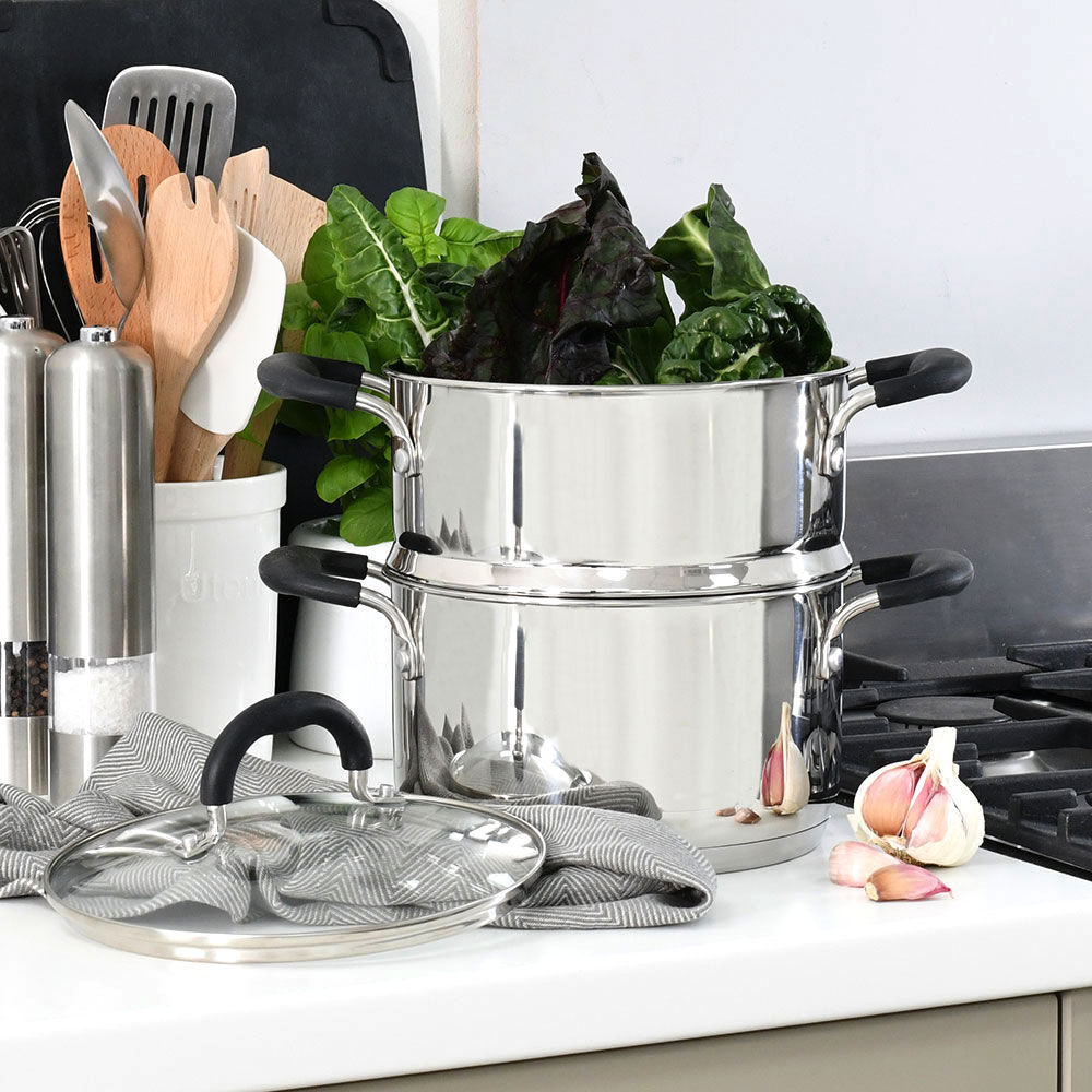 Gourmet Stainless Steel Steamer Set 20cm / 1 tier