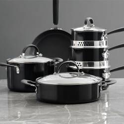 Secondary image for image of Gourmet Ceramic Non-Stick Cookware Set 6 Piece