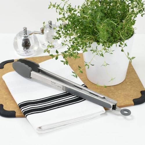 Designpro Silicone Kitchen Tongs Charcoal