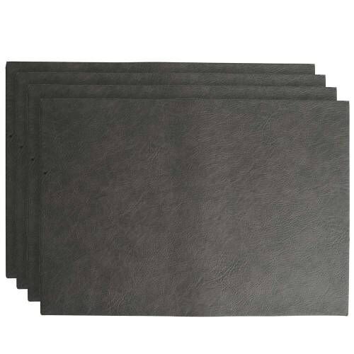 Faux Leather Placemats - Set of 4