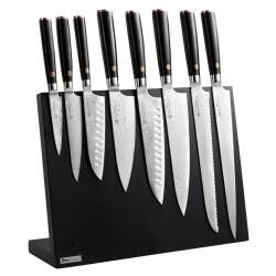 Main image for image of Damascus 67 Knife Set 8 Piece and Black Magnetic Block