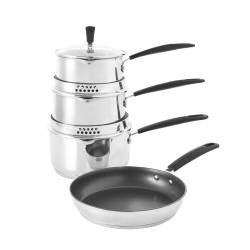 Main image for image of Gourmet Stainless Steel Cookware Set 4 Piece