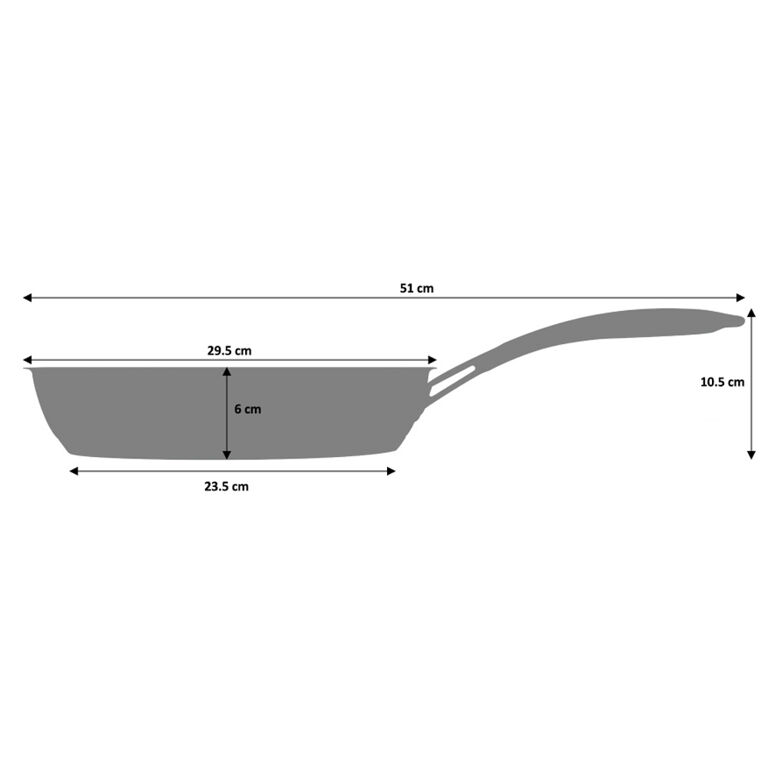 Premium Stainless Steel Non-Stick Frying Pan for Gas and Induction Cooker -  28cm Diameter – pocoro