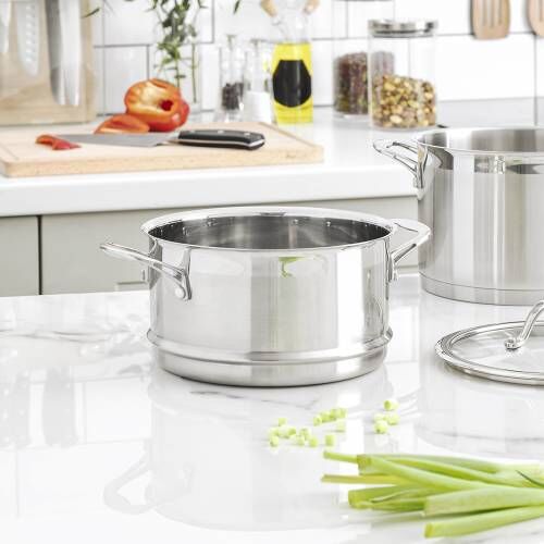 UPKOCH Stainless Steel Steamer Basket - Stackable Food Steamer For Vegetables, Dumplings & Meat