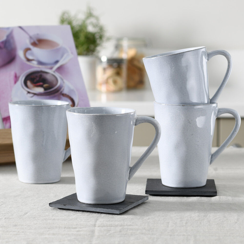Malmo Dove Grey Mug Set of 4 - 420ml