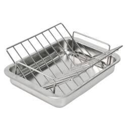ProCook Stainless Steel Roasting Tin and Rack - 24 x 36cm