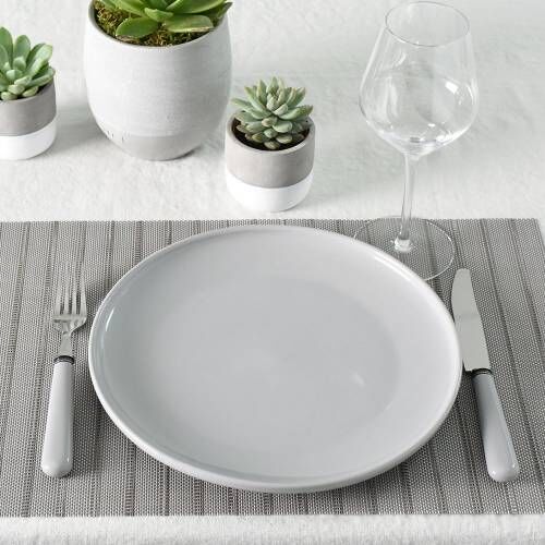 Stockholm Grey Stoneware Dinner Plate