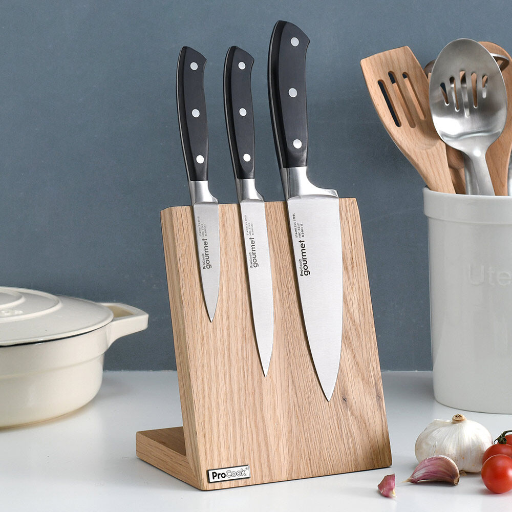 Gourmet X30 Knife Set 3 Piece and Block Gourmet