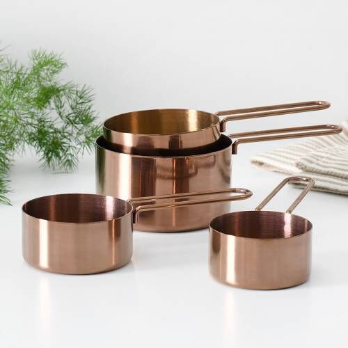 Gold Measuring Cups 4 Piece