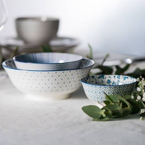 ProCook Chinese Bowl Blue Set of 3