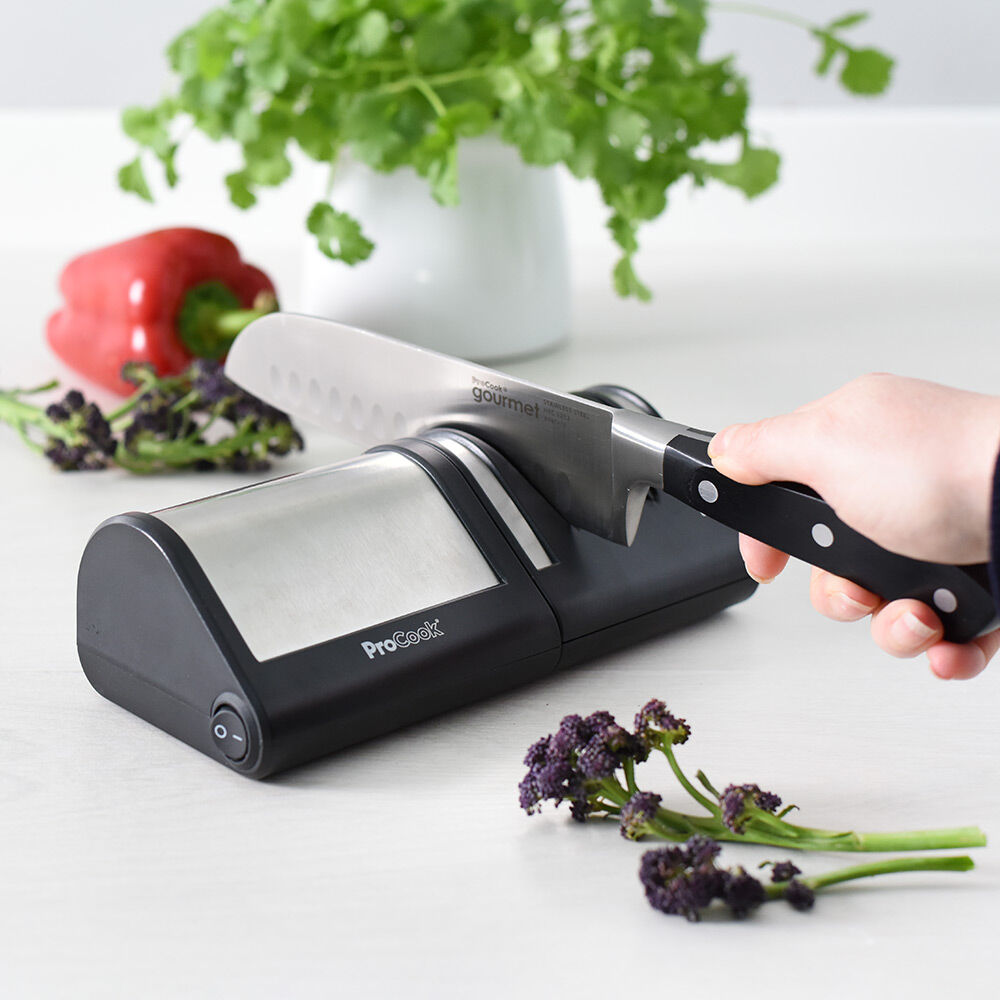 ProCook Electric Knife Sharpener Stainless Steel