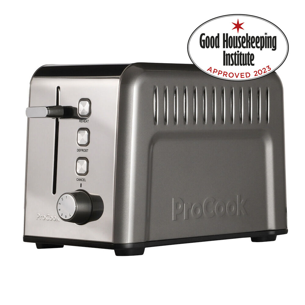 Gun Metal Toaster 2 Slice | ProCook